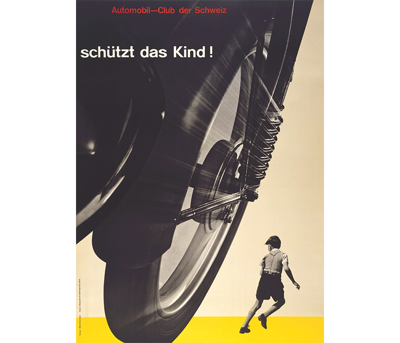 Josep Müller-Brockmann, Auto Club of Switzerland Poster, 1955