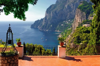 Обои Capri Terrace View для андроида