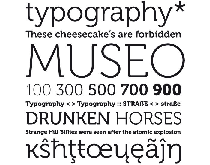 museo Top 87 Fonts A Designer Should Download